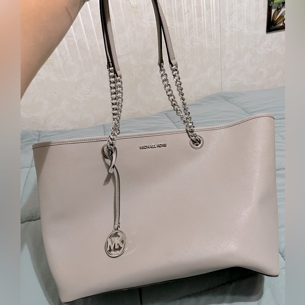 Michael Kors large grey purse